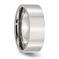 Chisel Stainless Steel Polished 8mm Flat Band view 4