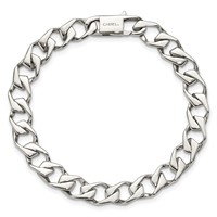 Chisel Stainless Steel Polished Fancy Link Bracelet, 8.5" view 4