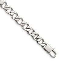 Chisel Stainless Steel Polished Fancy Link Bracelet, 8.5" view 1