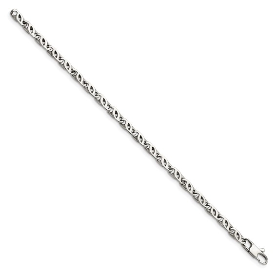 Chisel Stainless Steel Polished 7.5 inch Fancy Link Bracelet