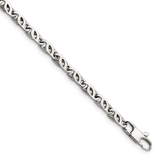 Chisel Stainless Steel Polished 7.5 inch Fancy Link Bracelet