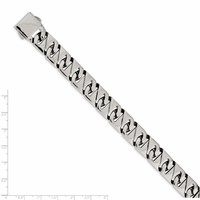 Chisel Stainless Steel Polished Fancy Link Bracelet, 8.5" view 5