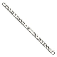 Chisel Stainless Steel Polished Fancy Link Bracelet, 8.5" view 3
