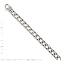 Chisel Stainless Steel Polished Square Link Bracelet, 8.5" view 5