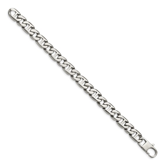 Chisel Stainless Steel Polished 8.25 inch Anchor Link Bracelet