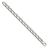 Chisel Stainless Steel Polished Open Link Bracelet, 8.5" view 3