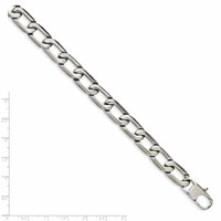 Chisel Stainless Steel Polished Open Link Bracelet, 8.5" view 5