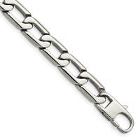 Chisel Stainless Steel Polished Open Link Bracelet, 8.5" view 1
