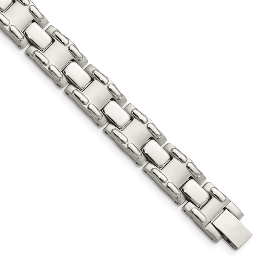 Stainless Steel Brushed and Polished 8.75in Bracelet