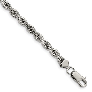 Stainless Steel Polished Rope Bracelet