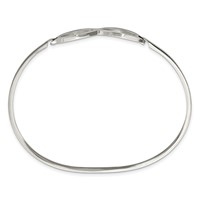 Chisel Stainless Steel Polished Infinity Symbol Bangle view 3