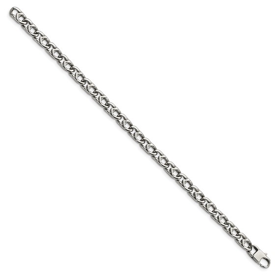 Chisel Stainless Steel Polished 6mm 8.5 inch Fancy Link Bracelet
