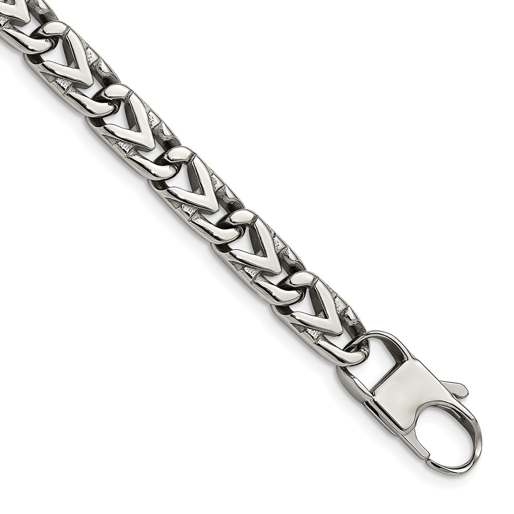 Stainless Steel Polished 8mm 8.5in Bracelet