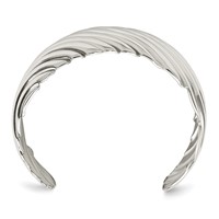 Stainless Steel Polished Cuff Bangle view 3