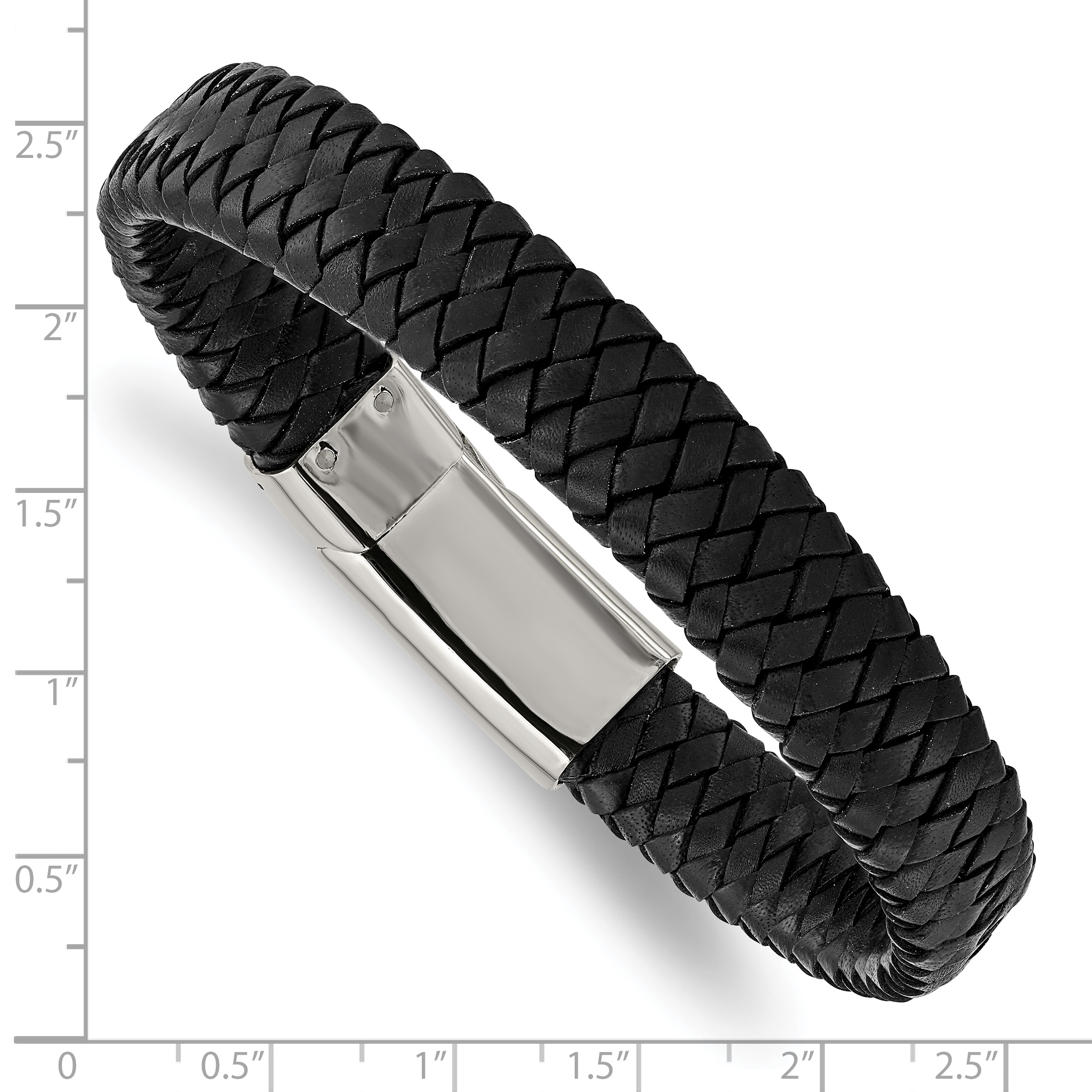 Men's Chisel Leather Bracelet fashion 8.5