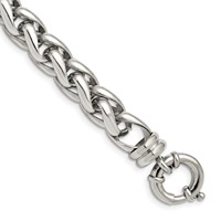 Chisel Stainless Steel Polished Fancy Link Bracelet - 8in view 1
