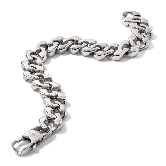Chisel Stainless Steel Polished 8.5 inch Fancy Link Bracelet