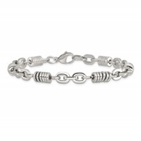Chisel Stainless Steel Polished Bracelet - 9in view 4