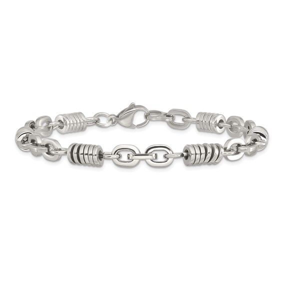 Chisel Stainless Steel Polished 9 inch Bracelet