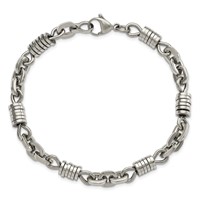 Chisel Stainless Steel Polished Bracelet - 9in view 5