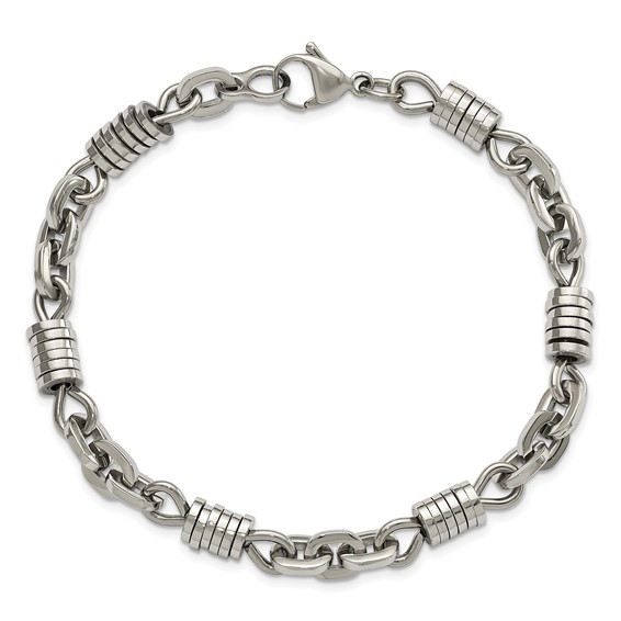 Chisel Stainless Steel Polished 9 inch Bracelet