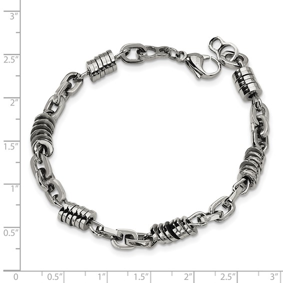 Chisel Stainless Steel Polished 9 inch Bracelet