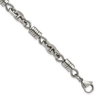 Chisel Stainless Steel Polished Bracelet - 9in view 1