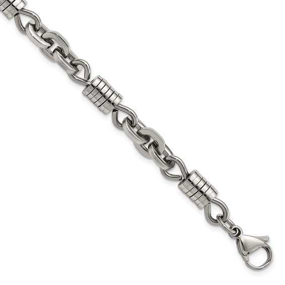 Chisel Stainless Steel Polished 9 inch Bracelet