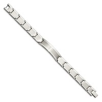 Chisel Stainless Steel Brushed and Polished ID Bracelet - 8.25in view 2