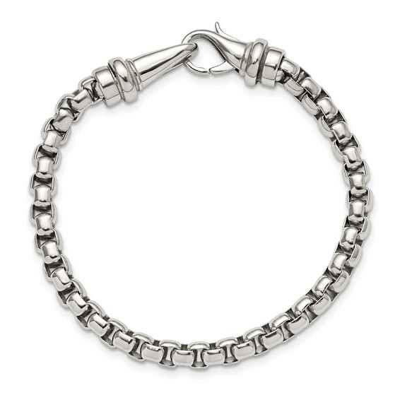 Chisel Stainless Steel Polished 8.5 inch Bracelet