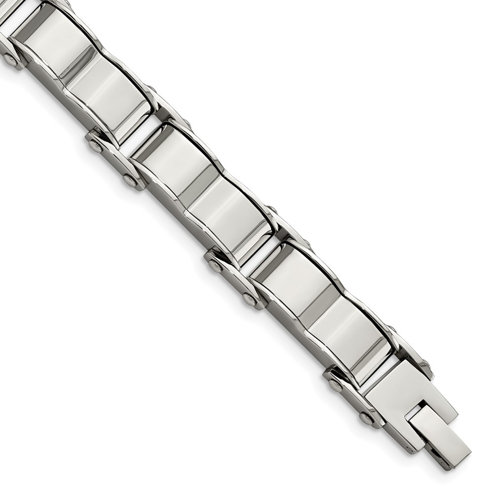 Stainless Steel Brushed and Polished 8in Bracelet