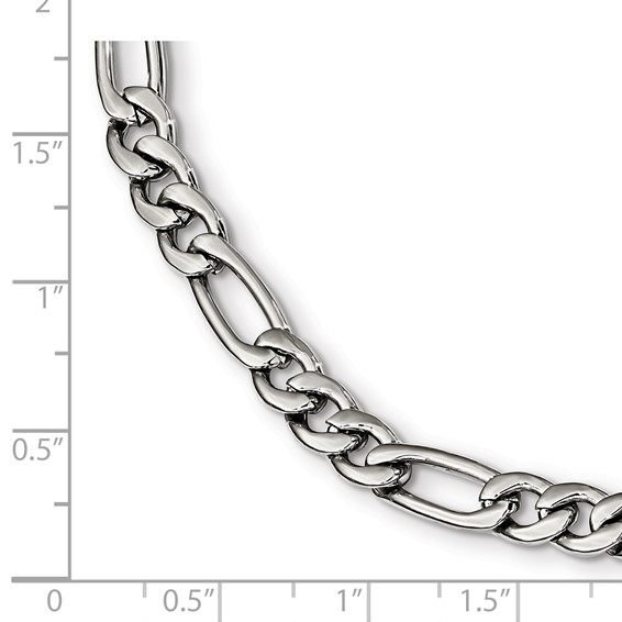 Stainless Steel Figaro Chain Bracelet