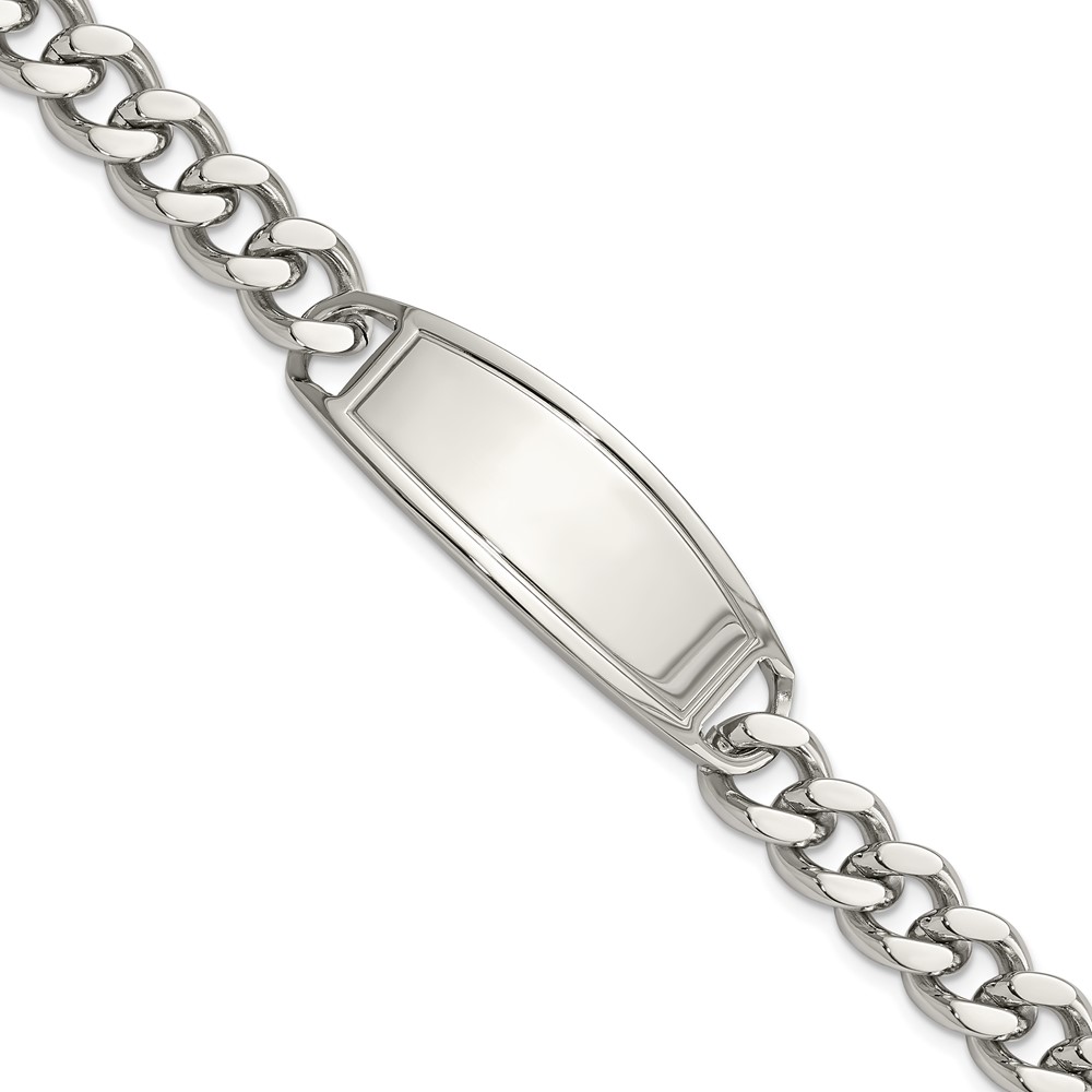 Stainless Steel Polished 8.5in ID Bracelet