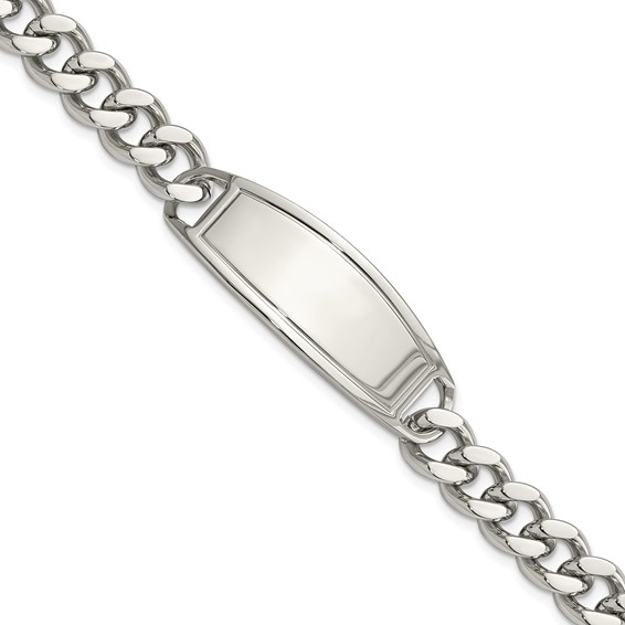 Chisel Stainless Steel Polished Curb Chain 8.5 inch ID Bracelet