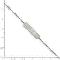 Stainless Steel Polished Bracelet with 1 Inch Ext. ID, 7" view 5