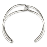 Stainless Steel Polished Cuff Bangle view 3