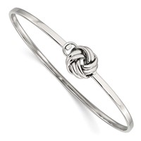 Chisel Stainless Steel Polished Love Knot Bangle view 1