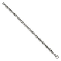 Chisel Stainless Steel Polished Bracelet, 9" view 3
