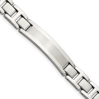 Chisel Stainless Steel Brushed and Polished ID Bracelet, 8.25" view 1