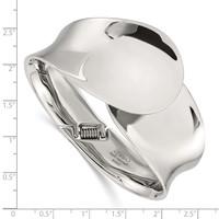 Stainless Steel Polished Hinged Bangle view 4