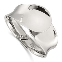 Stainless Steel Polished Hinged Bangle view 1