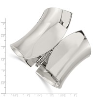 Stainless Steel Polished Hinged Bangle view 4