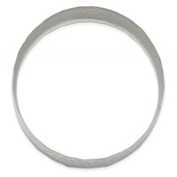 Stainless Steel Polished Hammered Bangle view 3