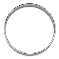 Stainless Steel Brushed and Polished Hammered Bangle view 3