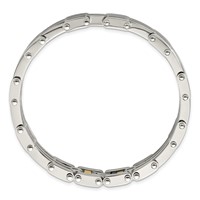 Chisel Stainless Steel Polished Link Bracelet - 7.75in view 4