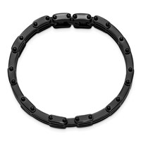 Stainless Steel Polished Black IP-plated Bracelet view 3