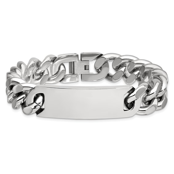 Chisel Stainless Steel Polished Curb Link 8.75 inch ID Bracelet