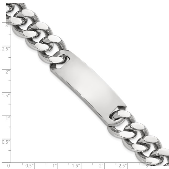 Chisel Stainless Steel Polished Curb Link 8.75 inch ID Bracelet