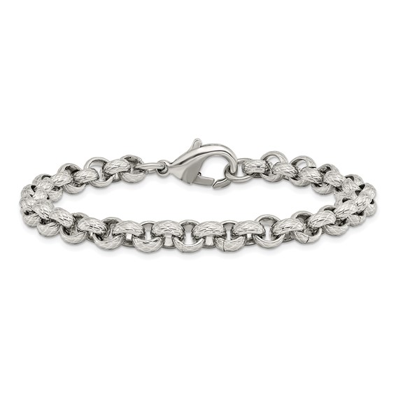 Chisel Stainless Steel Textured Link Chain