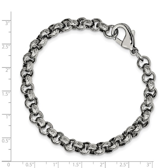 Chisel Stainless Steel Textured Link Chain